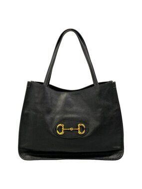 Gucci Tote Horsebit Black Leather